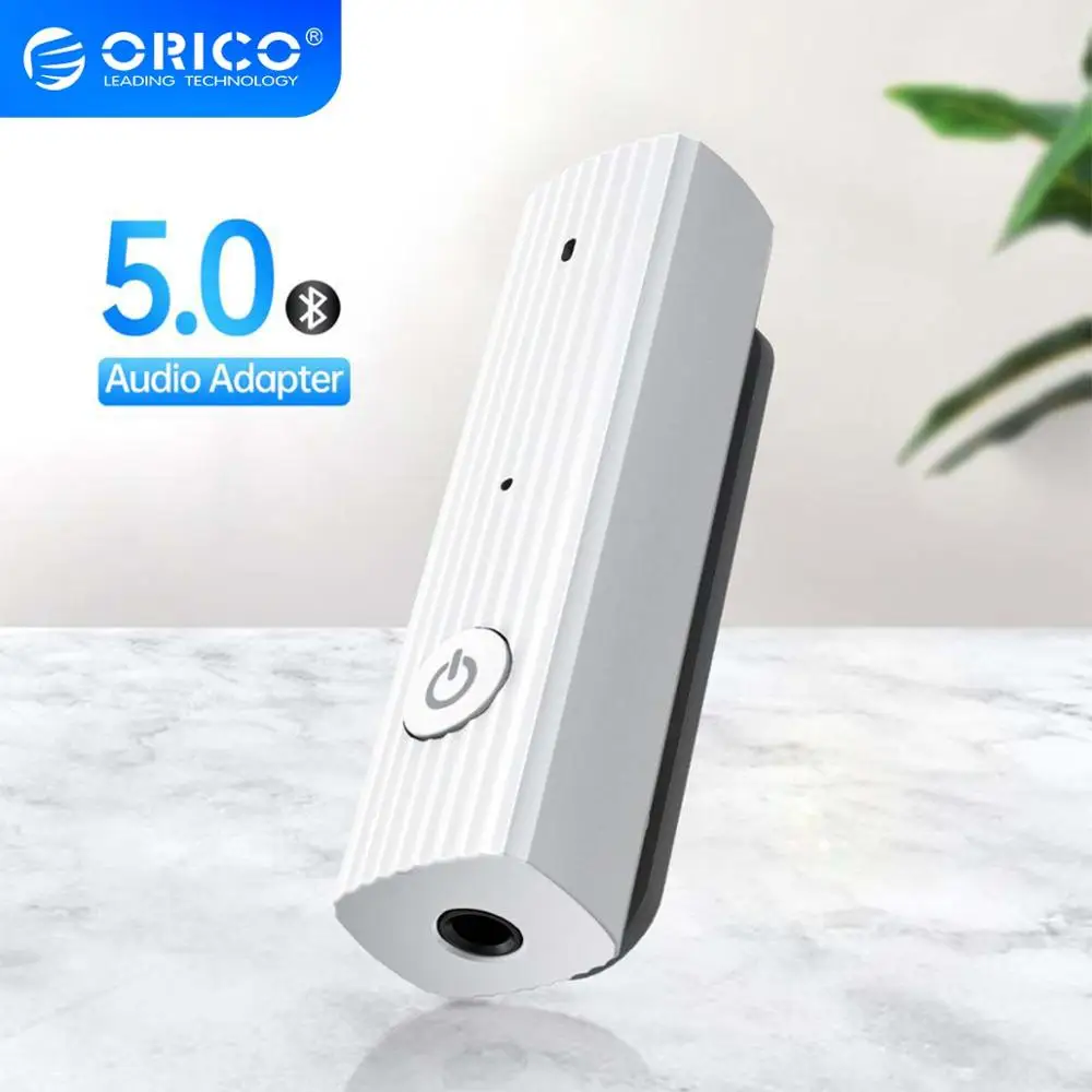 

ORICO Bluetooth 5.0 EDR Receiver 3.5mm Jack Aux Audio Adapter Car Headphone Speaker Music Wireless Bluetooth Adapter with Mic