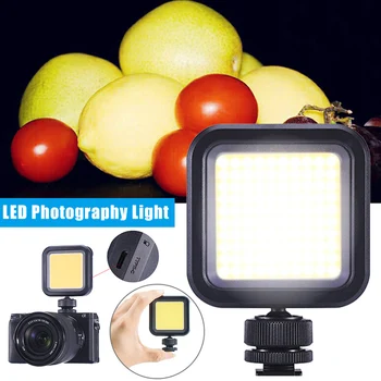 

Camera LED Video Light COB Built-in Battery Adjustable Photographic Lighting DJA99