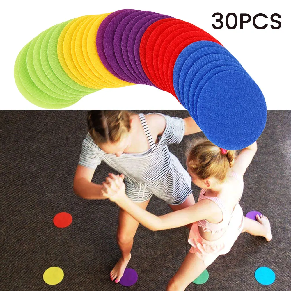

30PC Round Carpet Spot Marker For Teacher Early Educational Classroom Sit Spots Carpet Markers Toy Gift For Child Teaching Tool