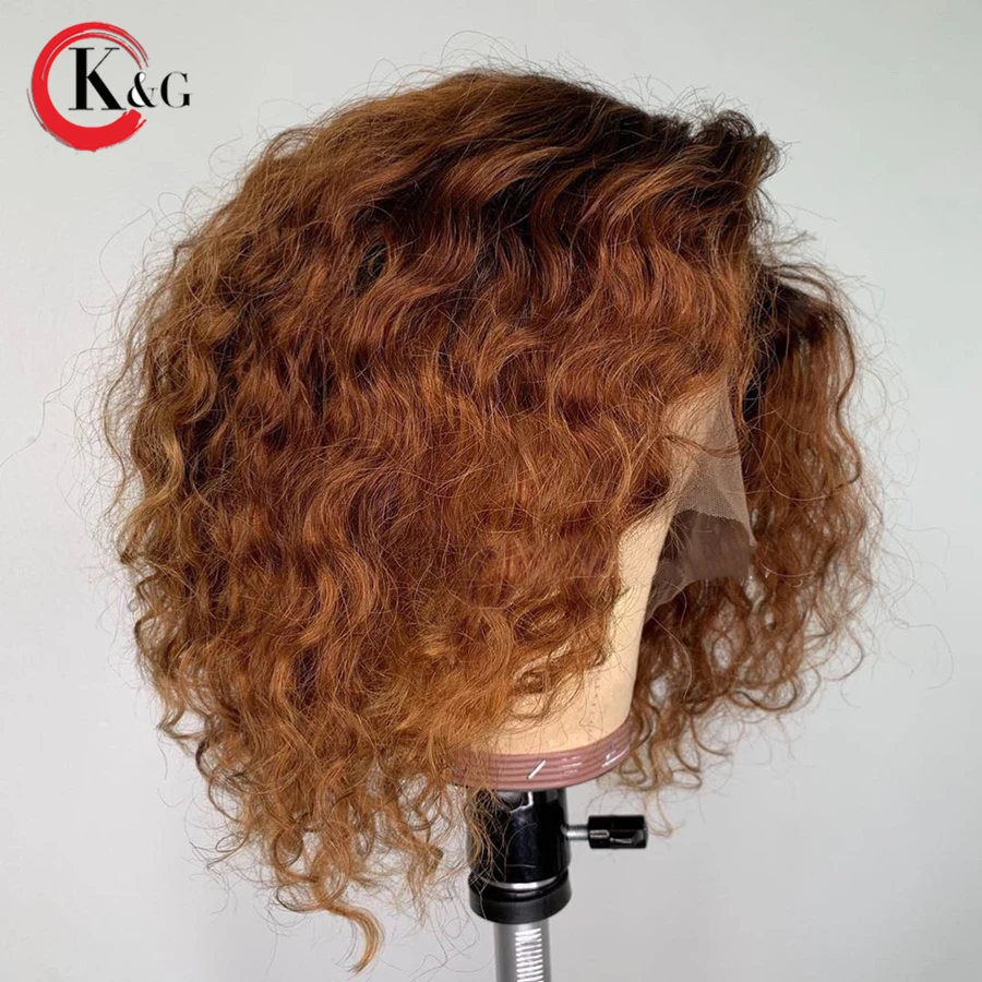 KungGang 13*6 кружевные передние человеческие волосы парики с детскими волосами "-14" бразильские не Реми средний коэффициент глубокая часть кружева парики 130% плотность