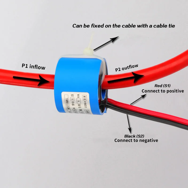 High Precision Current Transformer 3 phase BZCT18ACHL-20A 30a 50a 100a 150a 5a 05 class Waterproof toroidal transformer AC CT