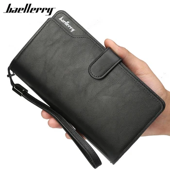 

Baellerry Wallet Male Wallets Leather Purse Casual Cell Phone Pocket Clutch Zipper Bag Male Multifunction Card Holder Wallets