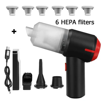 3-IN-1 Wireless Handheld Car Home Vacuum Cleaner Cordless Air Blower Electric Mini Air Duster For Computer, Laptop, Keyboard, PC 10