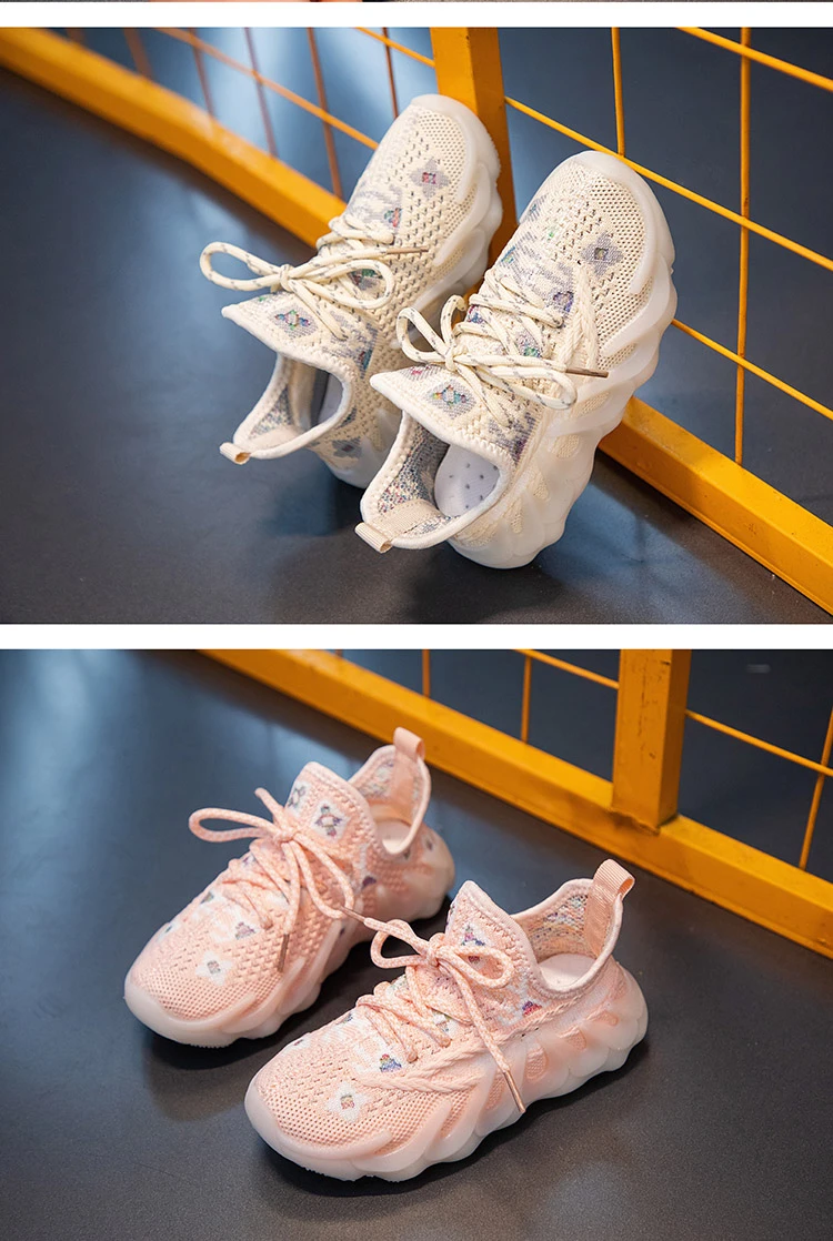 children's sandals near me Kids Sneakers Unisex Children Luminous Casual Sneakers Lace-up Girls Spring Mesh Non-slip Running Shoes Boys 2022 Sport Shoes leather girl in boots