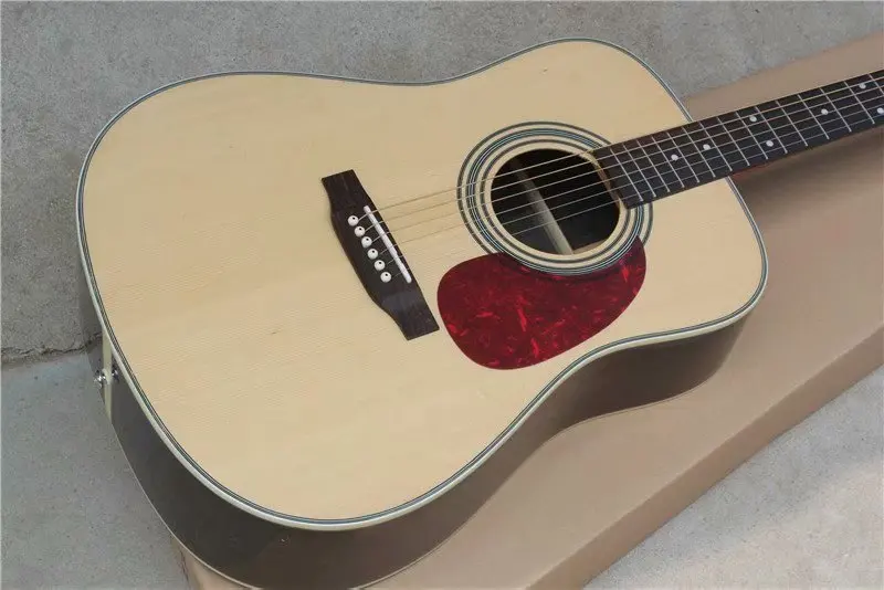 China guitar factory custom new solid Spruce top natural acoustic Guitar D type 28 model 41" In stock | Спорт и развлечения