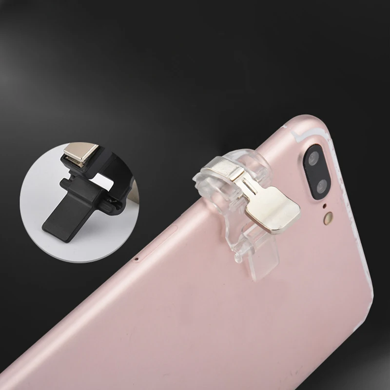 Mobile Phone Game Joystick Trigger Controller 2Pcs For iPhone Android L1 R1 Shoot Fire Button PUBG Aim Key Smartphone | Электроника