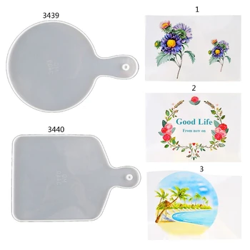 

Beach Service Plate Tray Resin Mold Sea Wave Painting Art Serving Tray Silicone Molds Epoxy Resin Tray Molds Craft Tools