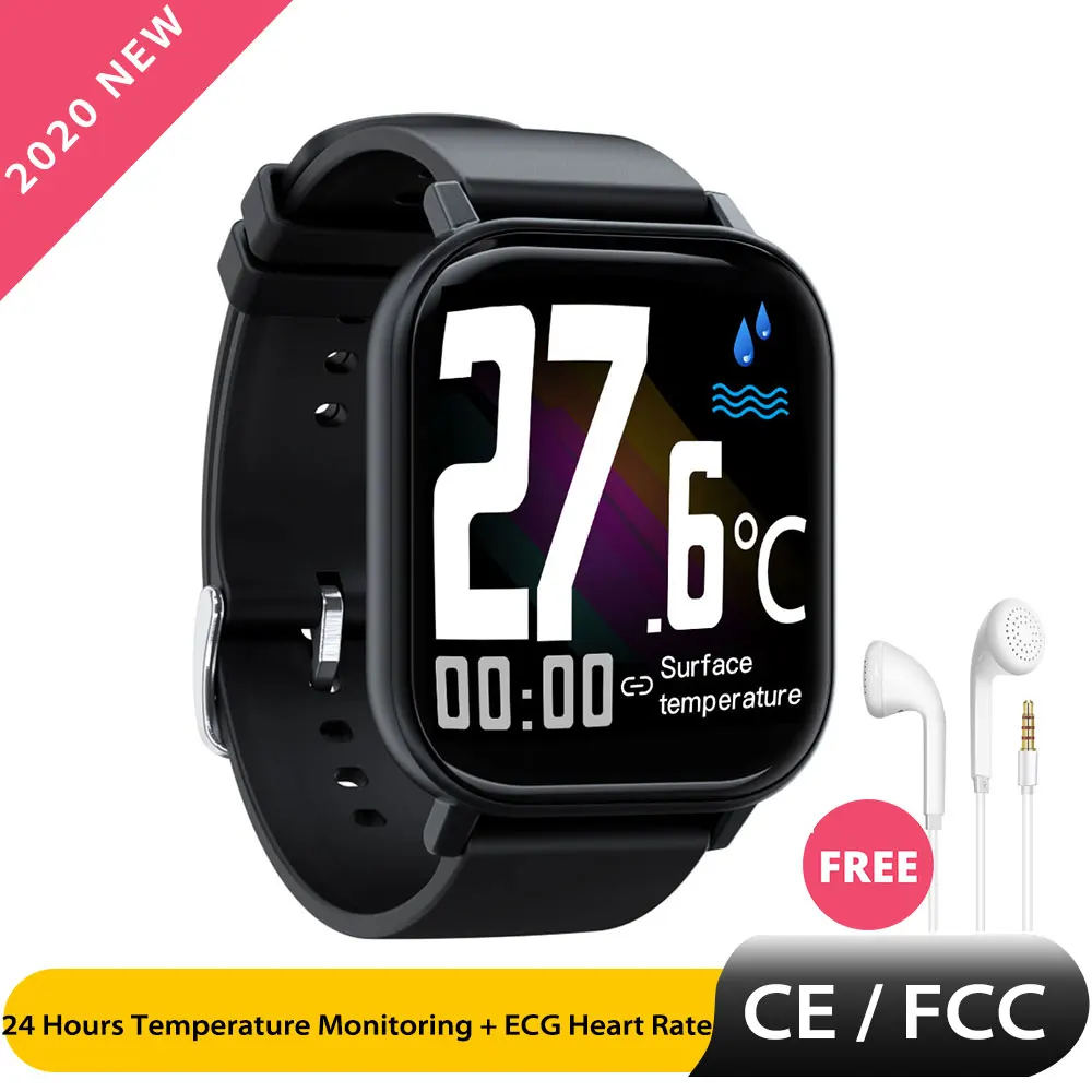 GTR Smart Watch Men Android Smartwatch Temperature Heart Rate Blood
Pressure Monitor 1.6 inch IP68 Waterproof Smart Wearable