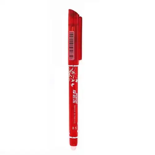 Erasable Pen Washable Handle Blue/Black/Red 0.5mm Kawaii Pen Refill Rod for Office Supplies Student Exam Writing Spare pens Red pen-1pcs