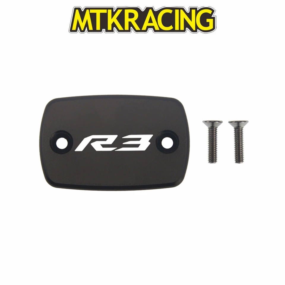 CNC Aluminum Motorcycle Brake Fluid Fuel Reservoir Tank Cover Cap FOR