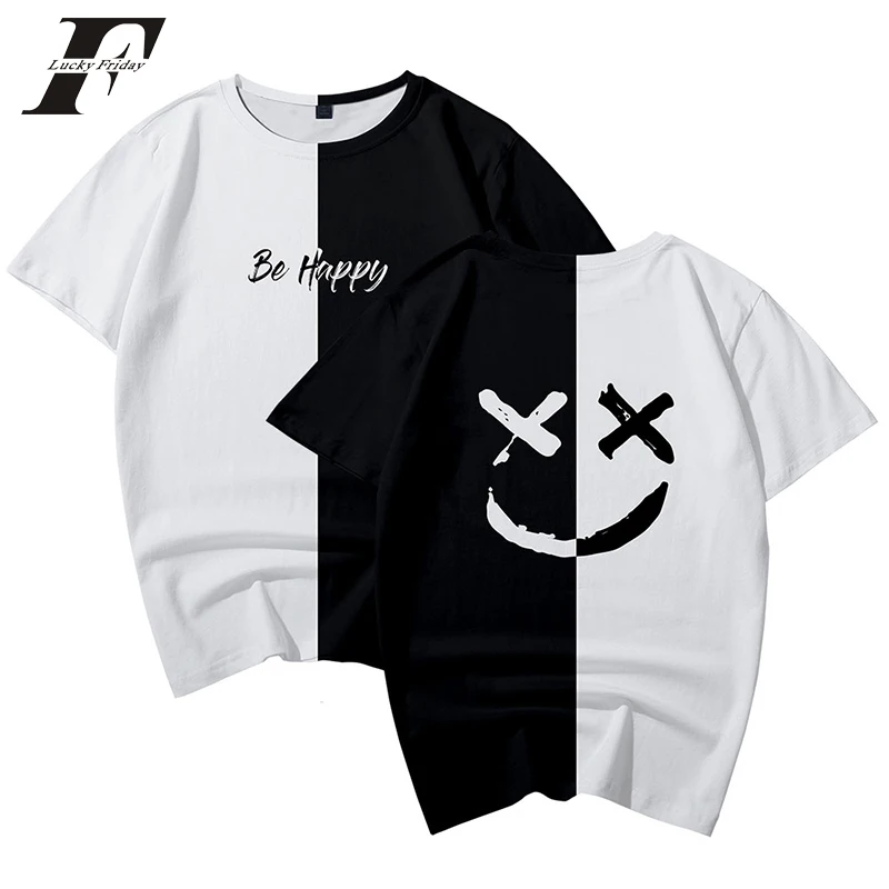 Kpop Smiley Face 3d T Shirt Black And 
