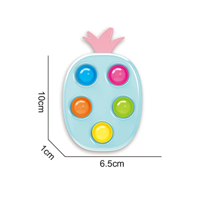 Eight Planets Simple Dimple Pop Fidget Sensory Toy keychain Stress Relief Antistress Board Autism Anxiety Fidget Toy For Kids nedo stress ball Squeeze Toys