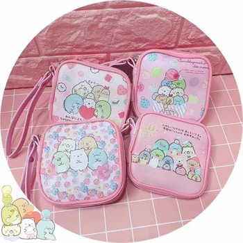 

My Melody Little Twins Sumikko Gurashi Cinnamoroll Cartoon Coin Purse Zipper Key Card Holder Earphone Square Storage Organizer