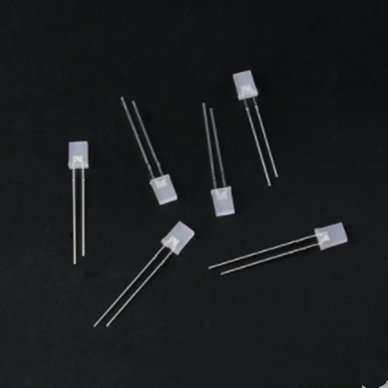 

50PCS!!! 2*5*7MM fog blue 2X5X7MM square white hair blue LED light-emitting diode light cube dedicated