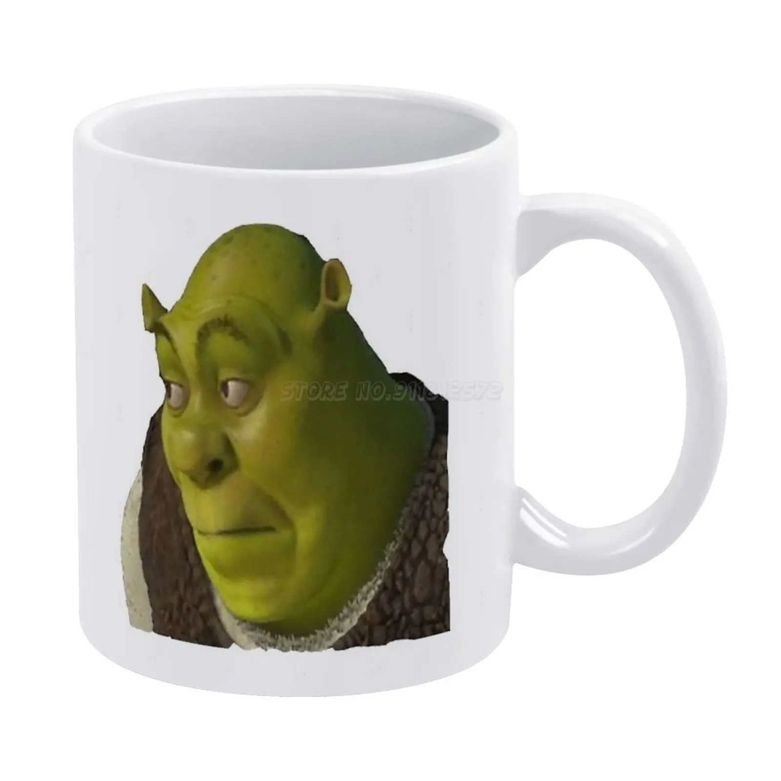 Shrek (Shrek & Donkey) Ceramic Coffee/Tea Mug, Multi-Colour, 11 oz