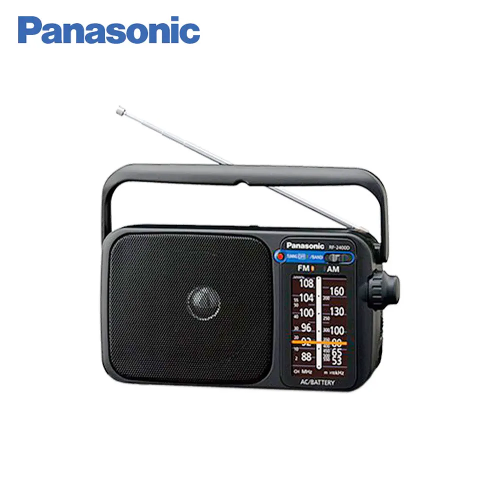 Panasonic Портативный FM/AM Радиоприемник RF 2400DEE K цифровой тюнер с AFC большая