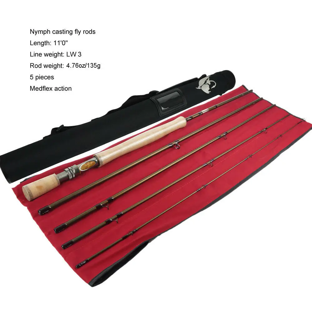 New!! Special Sale! Aventik IM12 3wt 11ft 5SEC Medflex Action Nymph Fly Rod 135g NEW