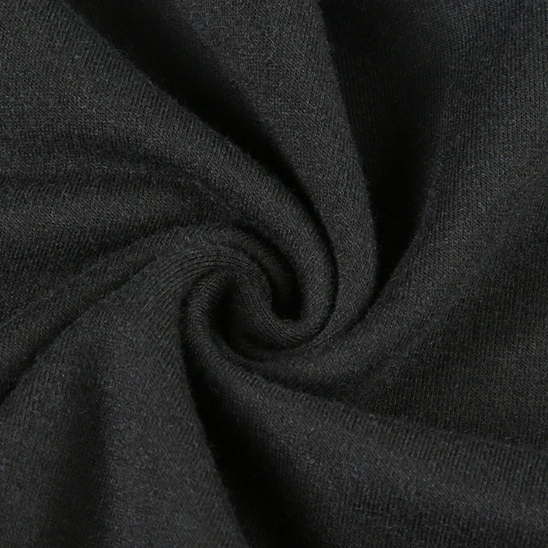 Толстовки Weekeep с металлической цепочкой в стиле пэчворк, женские черные укороченные свободные пуловеры с круглым вырезом и длинным рукавом, уличная одежда, топы Moletom