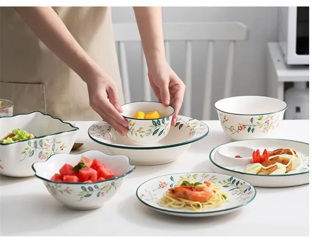 Juego completo Dinnewrare Ceramic Vajilla Set Desayuno para el