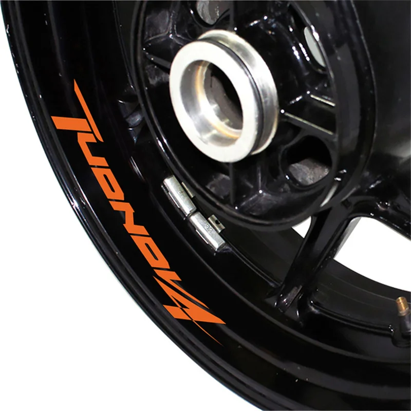 For APRILIA TUONOV4 Motorcycle Front & Rear Wheel Sticker Decal Stripes Reflective Protection Waterproof Custom Refit Decoration