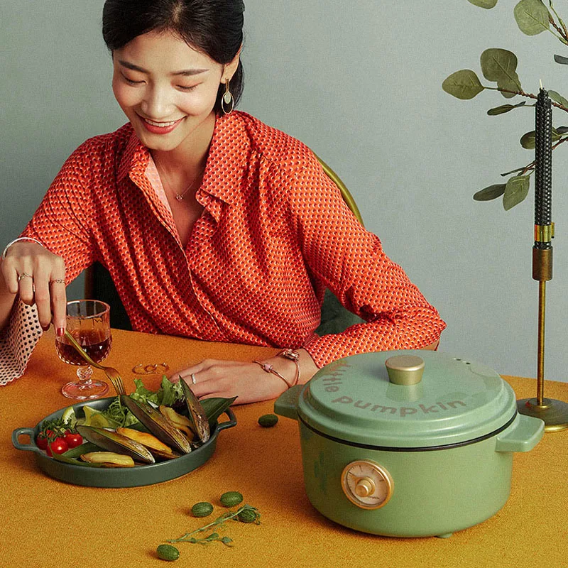 220v Multicooker Electric Hot Pot Slow Cooker Nonstick Electric Frying Pan Multifunctional