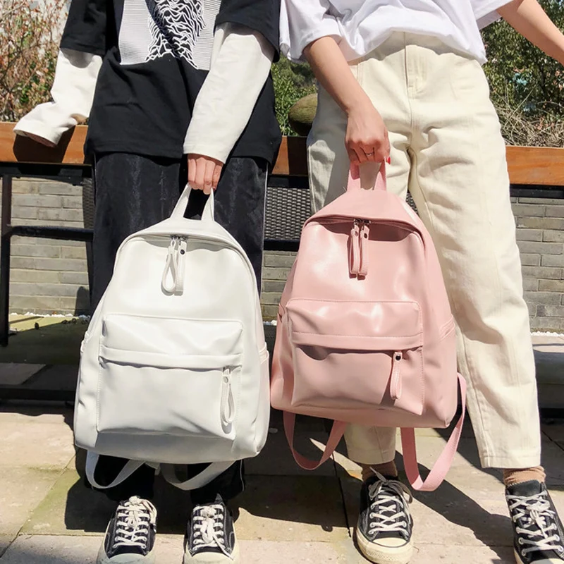 Kawaii Solid Pastel Preppy Harajuku Backpack - Limited Edition