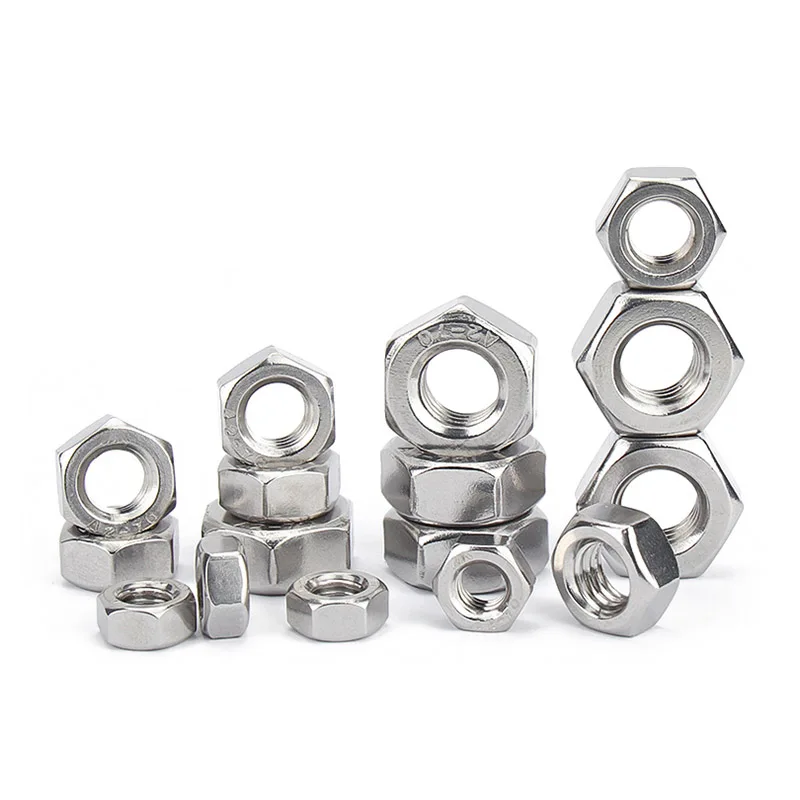 5PCS Reverse Thread Hex Nut M4 M5 M6 M8 M10 M20 Rotate Left Nuts A2 Stainless Steel