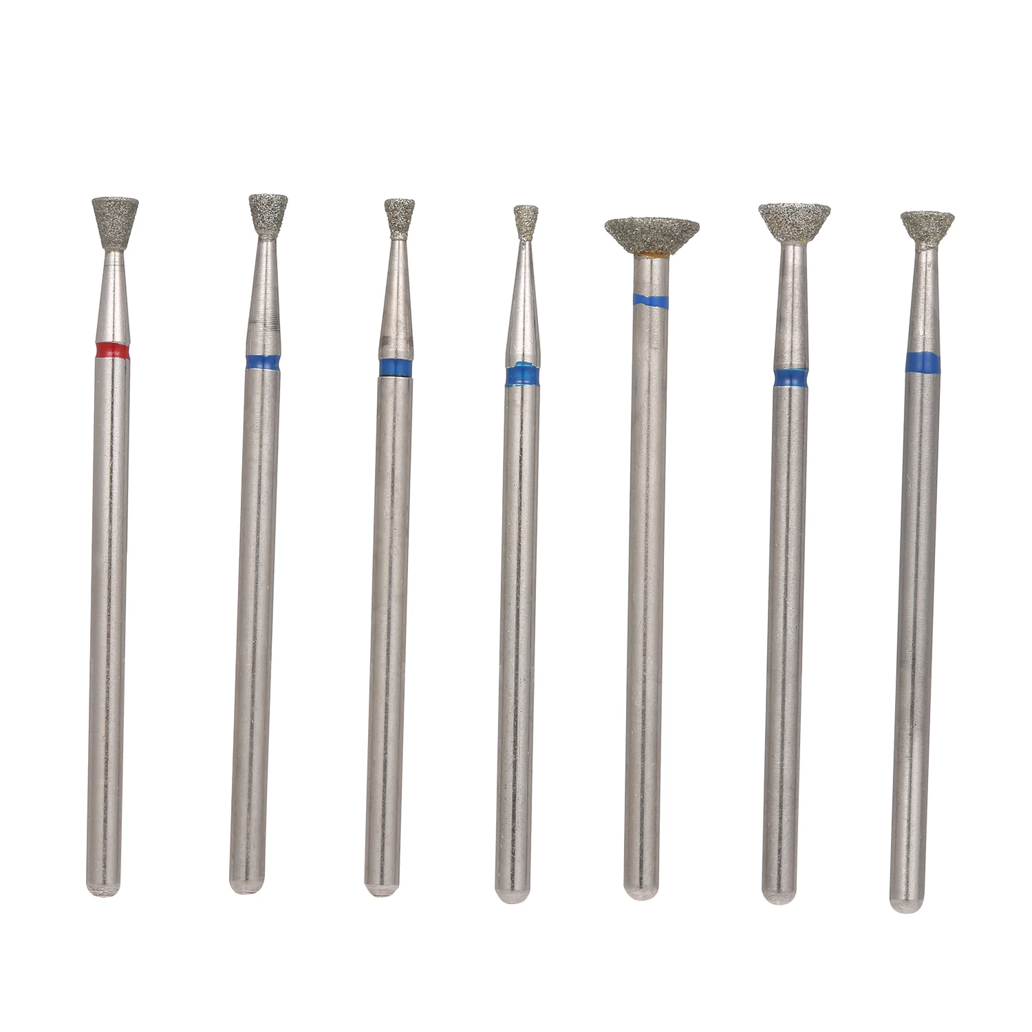 7 unids/set de puntas de taladro eléctrico para uñas de Burr cortadores para pedicura manicura uñas limas para cutículas herramientas herramienta de la manicura