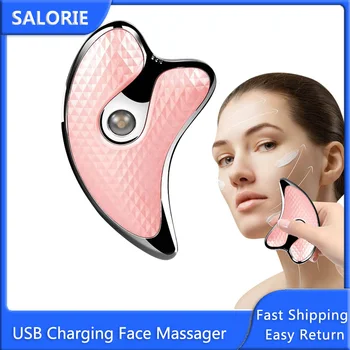 

Rechargeable Gua Sha Scraping Massage Tool Gouache Face Body Massager Massage Machine Muscle Stimulator Skincare Body Relaxation