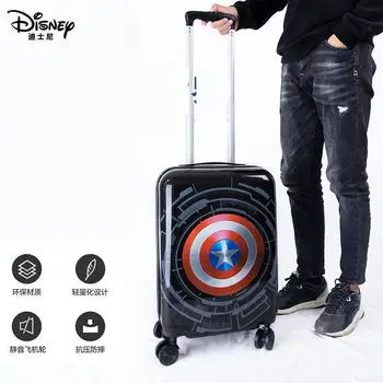 

Original Disney Children Trolley Case Kids 18-inch Silent Caster Anti-compression And Anti-fall 20-inch Marvel Luggage Suitcase