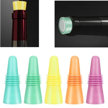 

Reusable Wine Saver Vacuum Bottle Stopper Silicone Wine Stoppers Champagne Beverage Bottle Stopper Closures Bar Tools 32