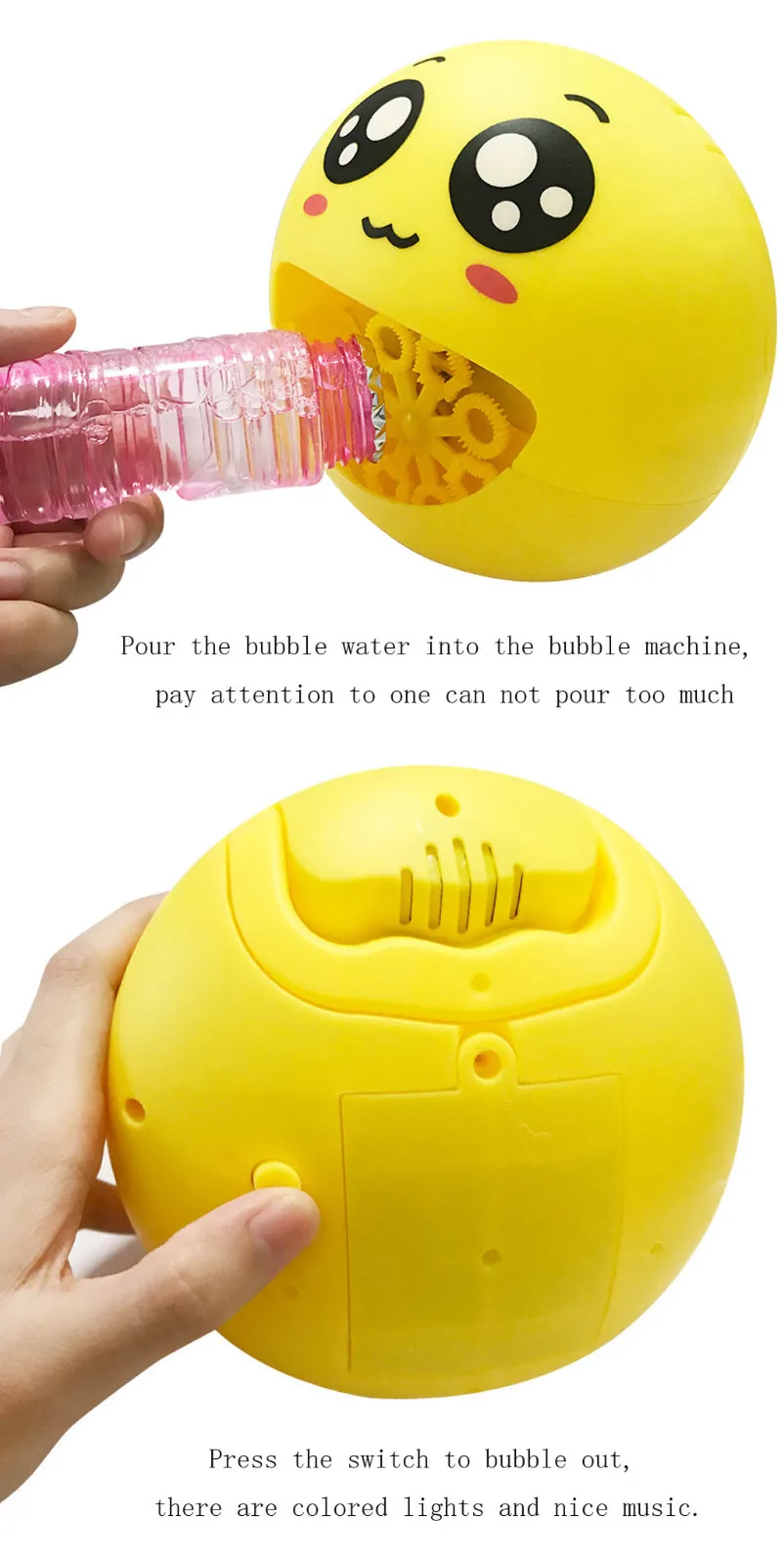 Ванная комната мультфильм автоматическая машина для пузырей Лето Открытый пузырчатая Воздуходувка с музыкой свет Ванна игрушка детский подарок дропшиппинг