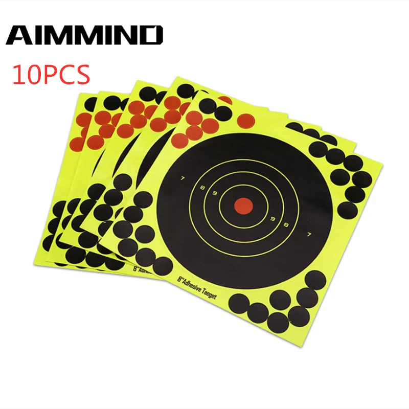 

10 sticks per pack Splash flower target 8-inch adhesive Reactivity Shoot Target Aim for Gun / Rifle / Pistol Binders