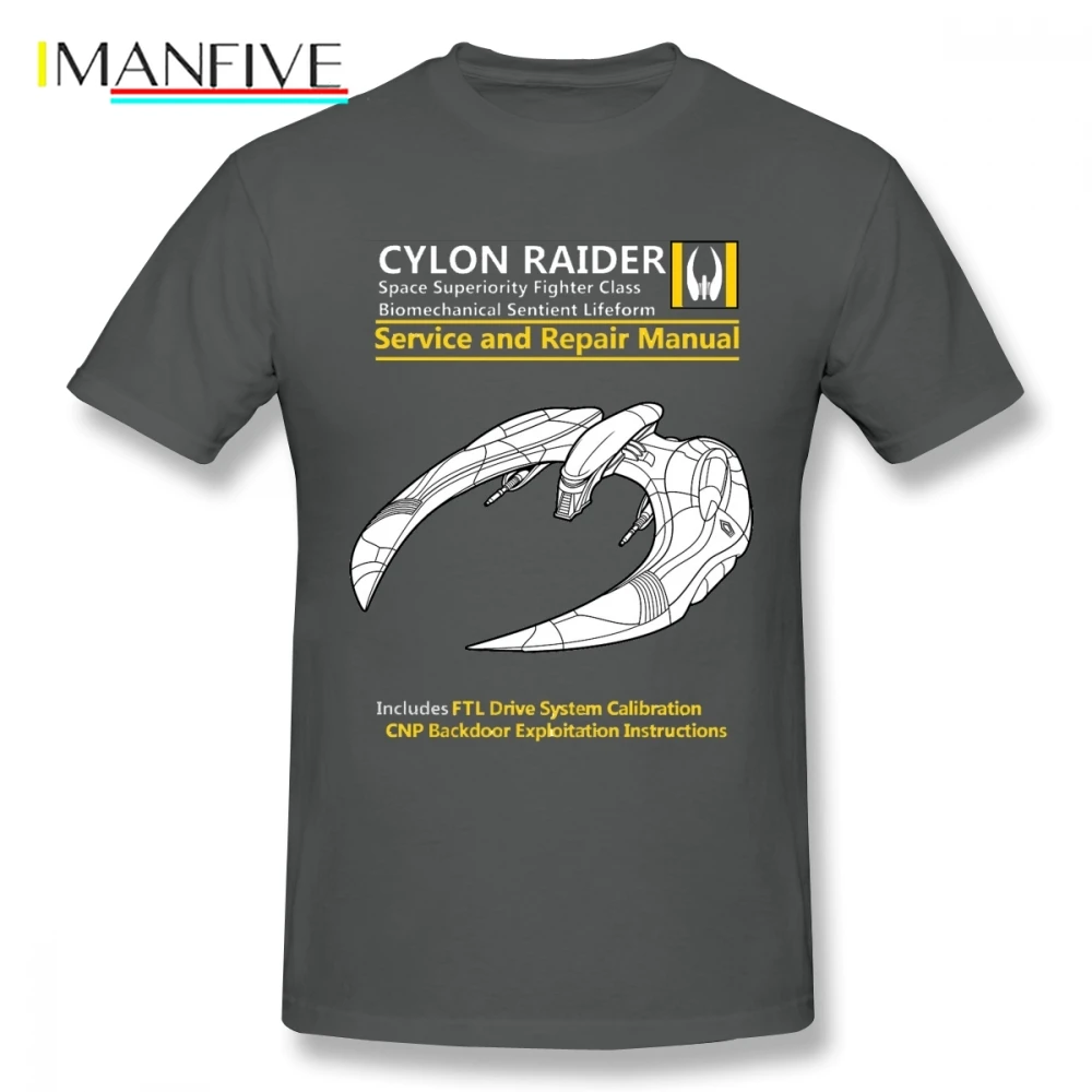 Cylon Raider ручная Мужская футболка Новая Swag 4XL 5XL 6XL с круглым вырезом хлопок короткий рукав пользовательские футболки Homme
