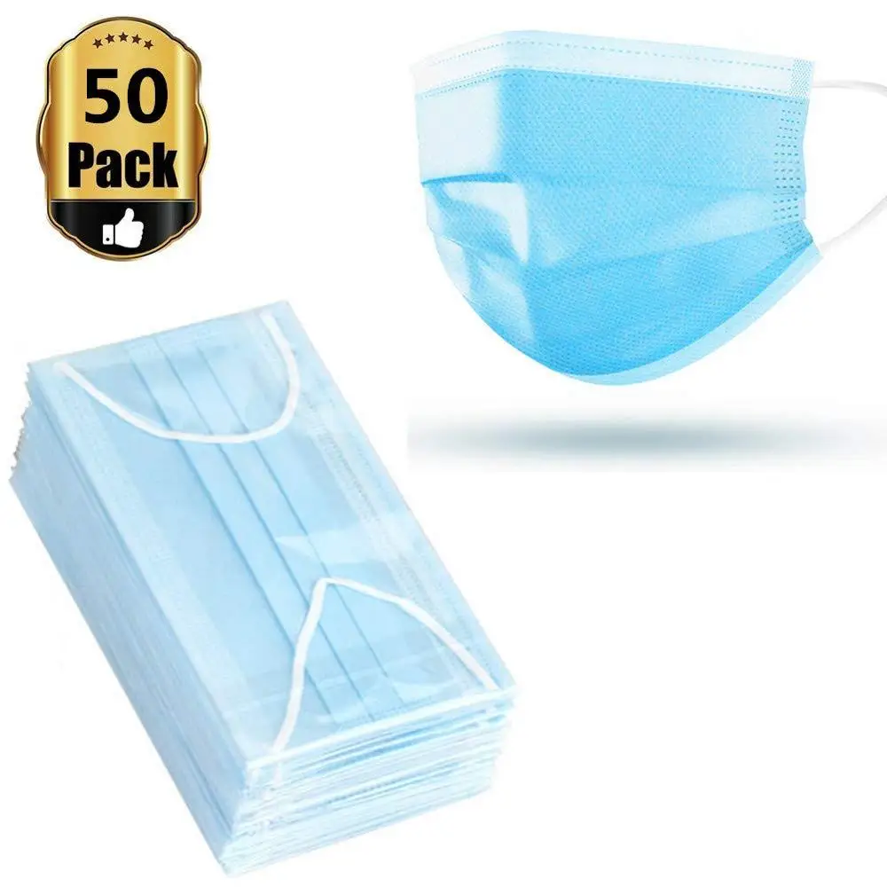 

Disposable masks dust-proof, anti-poison, anti-haze, PM2.5 three-layer protection, 50 pcs