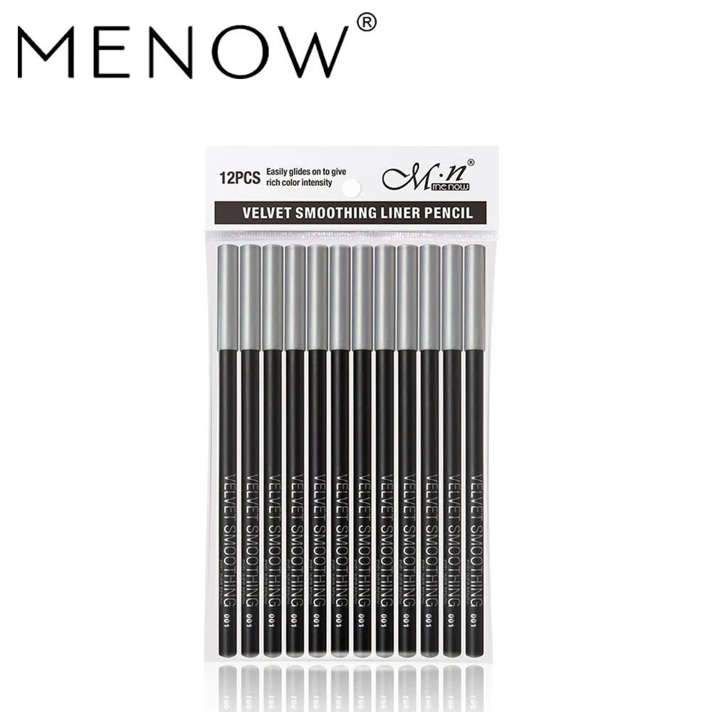 

Cross-border Hot Sale Menow P127 Black Eyeliner 6/12 Set Waterproof Anti-Sweat Eyeliner Makeup
