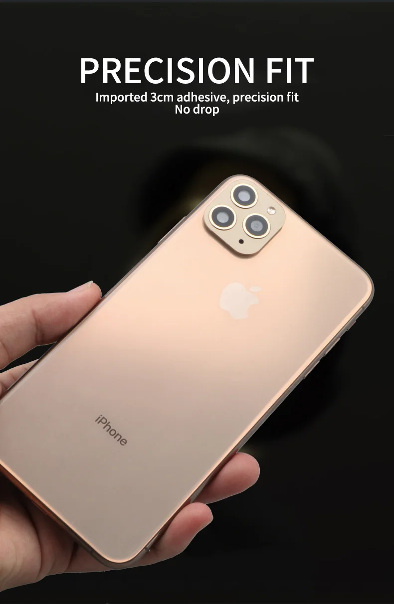 Для iPhone X XS MAX XR Seconds изменить на iPhone 11 Pro MAX наклейка на рассеиватель модифицированный объектив камеры титановый сплав защитный чехол