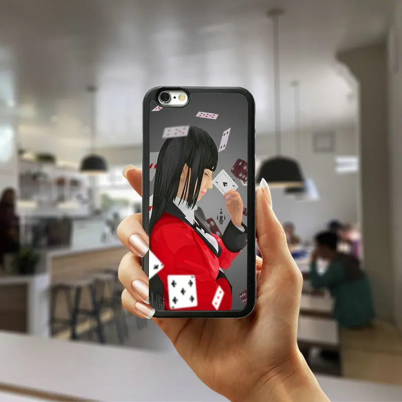 Crazy волнение манга Kakegurui для мобильного телефона чехол для ПК Жесткий Пластик крышка защищает для iphone 8, 7, 6, 6S Plus, X XR XS Max 5S 5 SE 4 4S