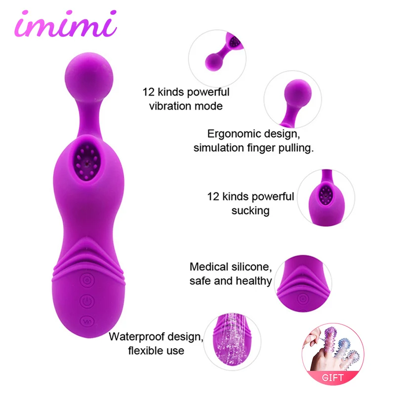 Womanizing Clit Sucker Vibrator Sex Toys for Women Tongue Vibrating Nipple Sucking on Blowjob Clitoris Stimulator Masturbator