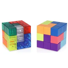 YongJun YJ Магнитный магический куб строительные блоки 3x3x3 безопасный АБС ультра-Гладкий 3x3 скоростной пазл кубический интеллект детские игрушки подарок