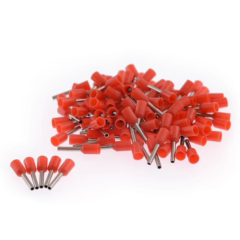 

100PCS/Pack E7508 Tube insulating Insulated terminals Cable Wire Connector Insulating Crimp Terminal Connector