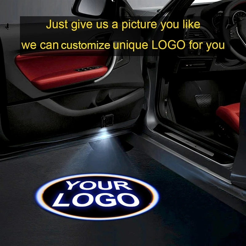 1pcsCustom logo projector LED door welcome light shadow car logo light for all models For Jaguar Renault Suzuki Toyota Bmw 1pcsCustom logo projector LED door welcome light shadow car logo light for all models For Jaguar Renault Suzuki Toyota Bmw