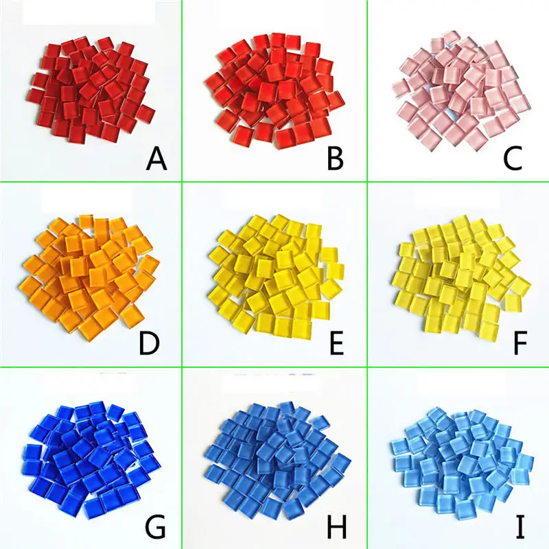 100 шт Vitreous керамическая мозаичная плитка настенная DIY Поделки смешанные оптических капель материал "сделай сам" стеклянная мозаика@ 30