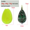 30g/40g/50g Carp Fishing In Line Method Feeders Accessories Set Quick Release Flat Method Feeder and Bait Mould for Carp Feeders ► Photo 2/6