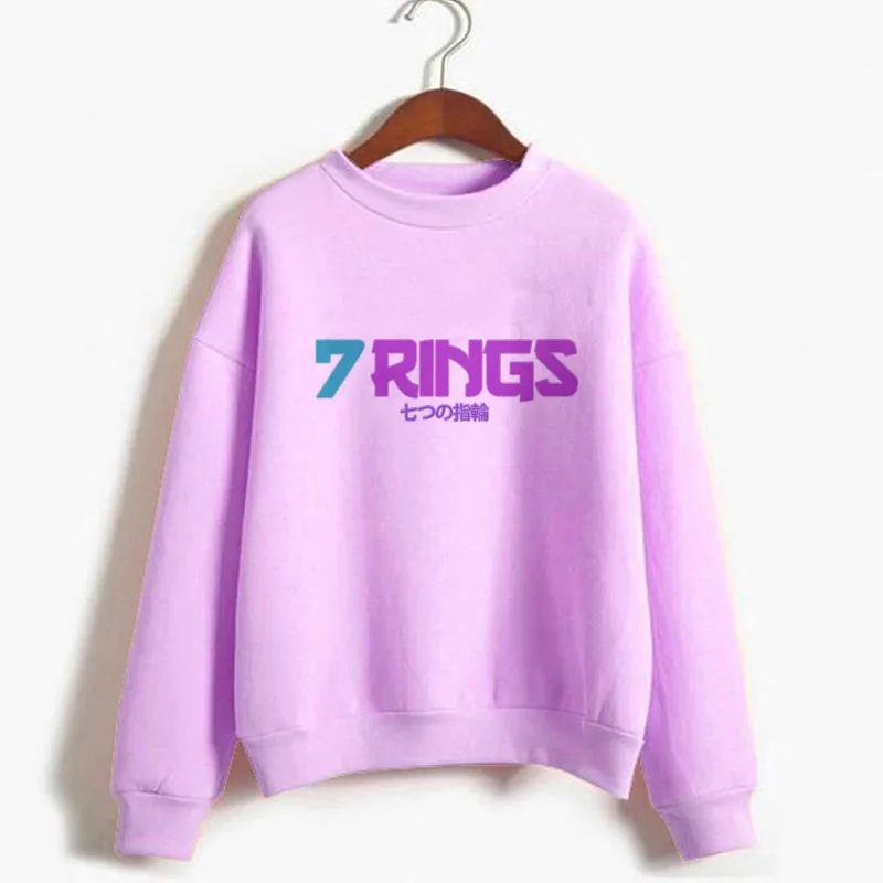 

Seven Rings Hoodies Ariana Grande I Want It I Got It Sweatshirt Pink White Clothes Funny Graphic Ladies Hoodies Moleton Feminina