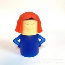 Защита окружающей среды пластик PP мультфильм Angry Mom микроволновая печь очиститель удаления запаха Инструмент Кухонные чистящие аксессуары