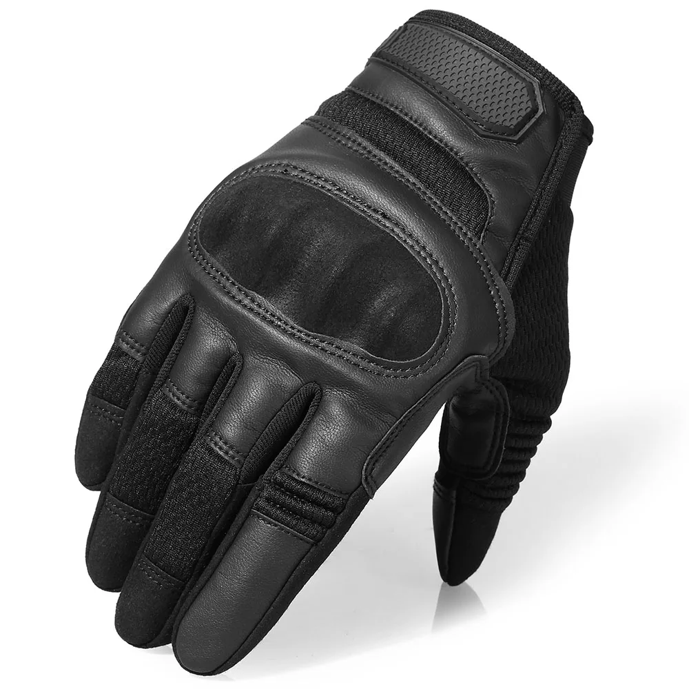 Full Finger Black Тактические перчатки с жестким каркасом для сенсорного из искусственной экрана, армейские военные боевые страйкбольные для стрельбы на открытом воздухе, Охота,пейнтбола, охоты, мужские перчатки с полным пальцем - Цвет: Full Finger Black