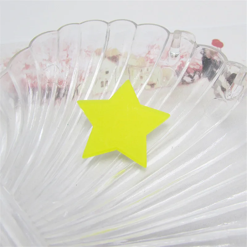 yellow 32 шт./лот 3 см Kawaii Акриловые звезды Flatback Кабошон DIY ремесло украшения - Цвет: yellow