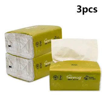 

3 Bags 3-Layers Extractable Toilet Paper Soft Bamboo pulp Pumping Tissue Napkin Extractable Toilet Paper