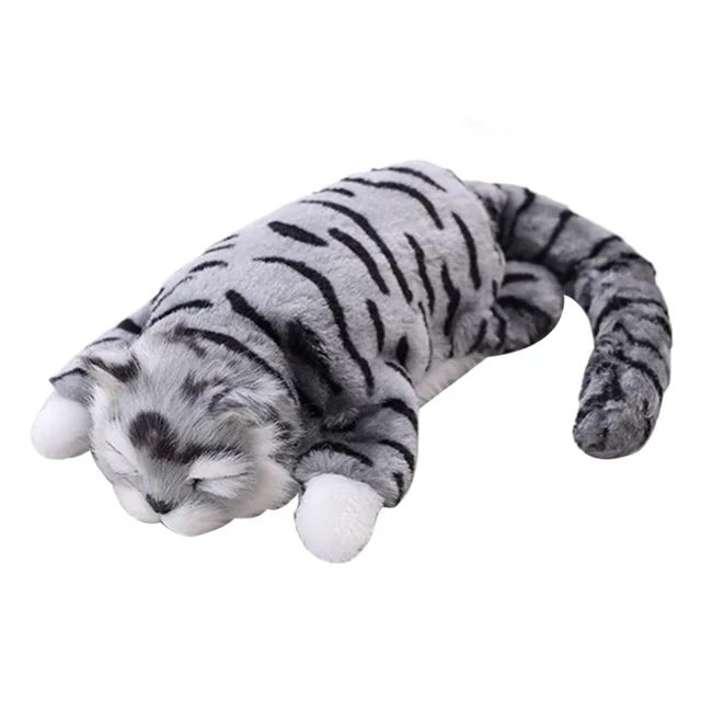 Kids Pretend Play Toys Electronic Cute Lifelike Simulation Cat Toys Doll Plush Toys for Boys Girls with Sound 2